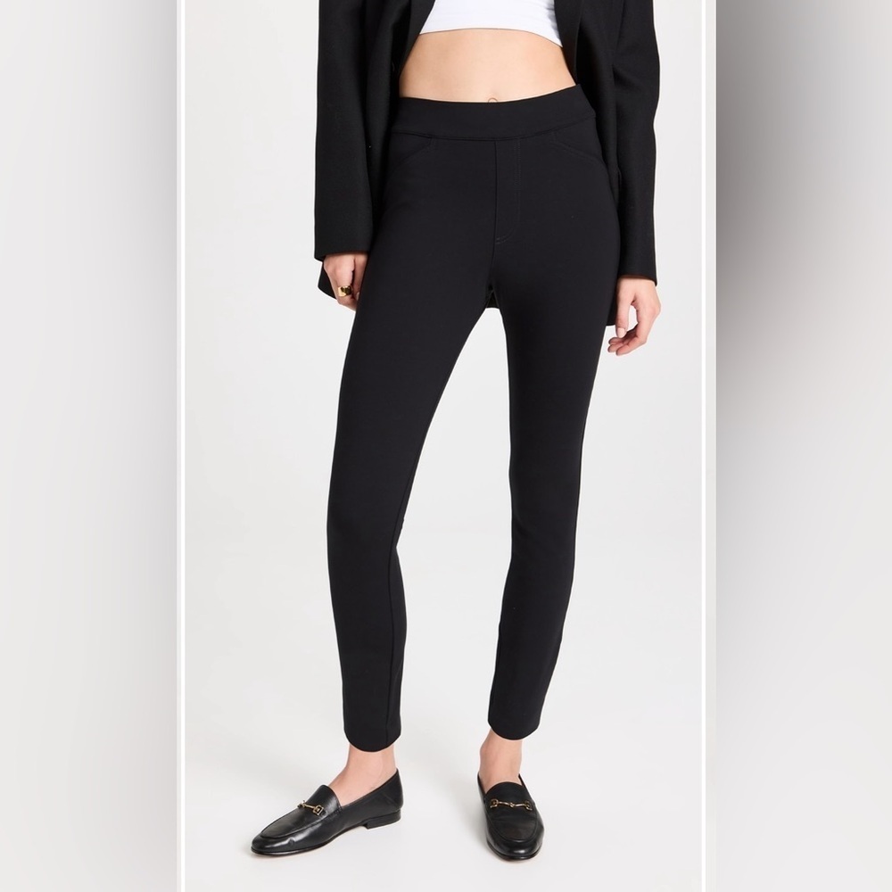 Spanx Pull On Seam Back Black Pants